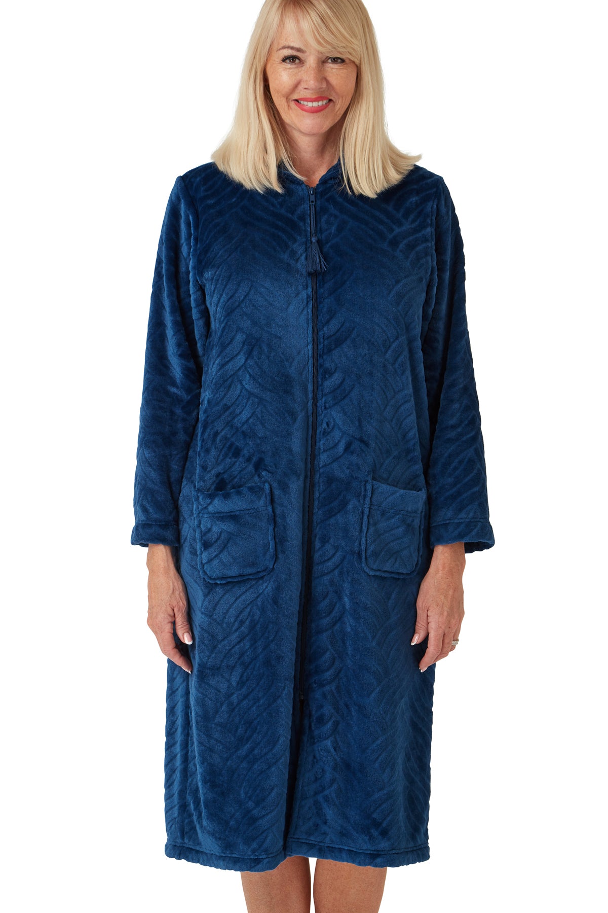 Veste De Lit Marlon Lucy En Polaire - Femme - Confection Embossée - Confortable Pour Maison/Hôpital