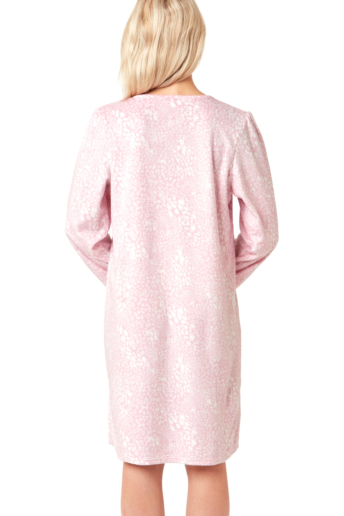 Indigo Sky Edit Pastel Animal Print Cosy Fleece Nightie – Marlon