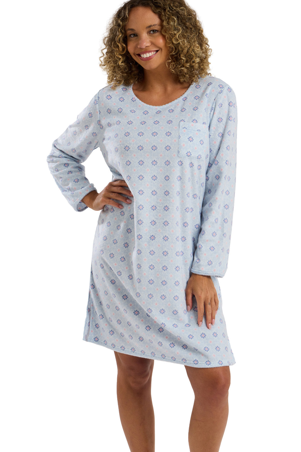 Indigo Sky Indigo Sky Luella Women's Pyjamas 100% Brushed Cotton Pyjamas Set, Blue Polar Bear Indigo Sky Indigo Sky Luella Women's Pyjamas 100% Brushed Cotton Pyjamas Set, Blue Polar Bear